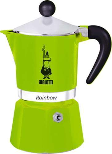 Cafetera Italiana Bialetti Rainbow de 3 y 6 tazas - Image 3